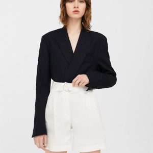 Bow polka-dot blouse