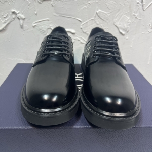 Dior Oblique All-Black Monogram Derbies