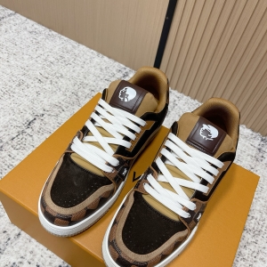 LV Trainer Sneakers, Mocha Brown