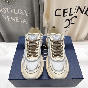 Dior F019 2026 Spring - Summer New - style Lace - up Preppy - style Breathable Casual Shoes