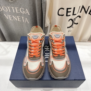 Dior F019 2026 Spring - Summer New - style Lace - up Preppy - style Breathable Casual Shoes in Red