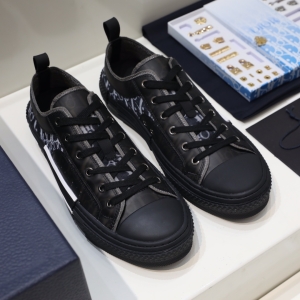 Dior B23 Low-Top Black Monogram Hidden Pattern Customizable Sneaker