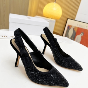 Dior Addict Full-Strass Slingback Pumps