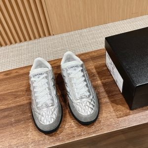 Chanel Panda Color Light Diamond Quilted Hidden Style Tennis Shoes ⚾️ Baseball Shoes