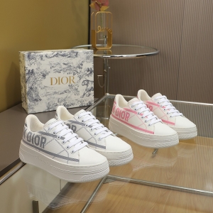 Dior Walk’n’Dior Logo-Print Platform Sneakers