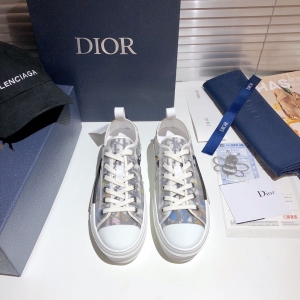 Dior B23 Oblique Transparent Low-Top Sneakers with Colorful Print