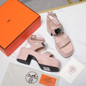 Hermès Kelly buckle platform sandals