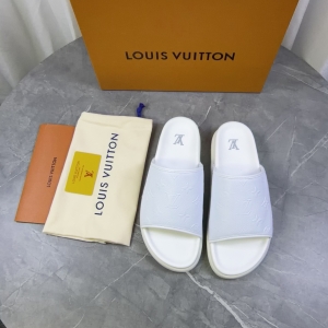 LV white slippers