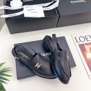 Chanel | Chanel 25K  Chanel British Style Loafers with Double C Rhinestone Buckle Sandals