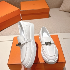 Hermès Kelly buckle platform loafers