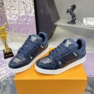 LV Trainer sneakers, dark blue colorway