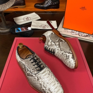 Hermes python men's shoes