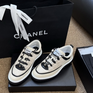 Chanel's 2025C Milan runway hit platform shoes