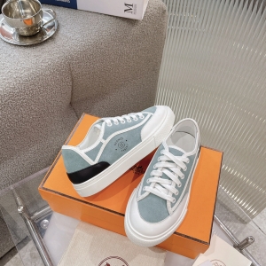 Hermes patchwork casual sneakers