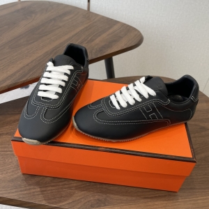 Hermes couple H-lace shoes