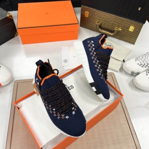 Hermès casual shoes (such as knitted or color-blocked styles)