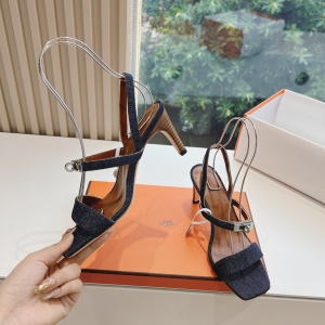 Hermès Glamour 75 or Gigi 50 high-heeled sandals