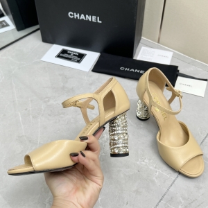 CHANEL 25SS New Collection Rhinestone High-Heeled Sandals