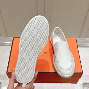 Hermès Julian series couple loafers casual sneakers